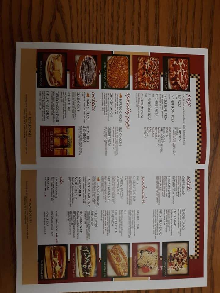 Foxburg Pizza & Country Store - Foxburg, PA menu_pic