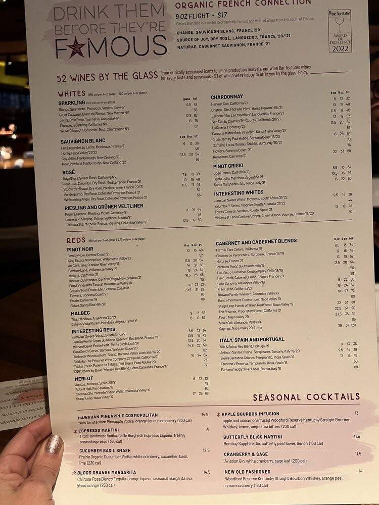 Seasons 52 - Lone Tree, CO menu_pic