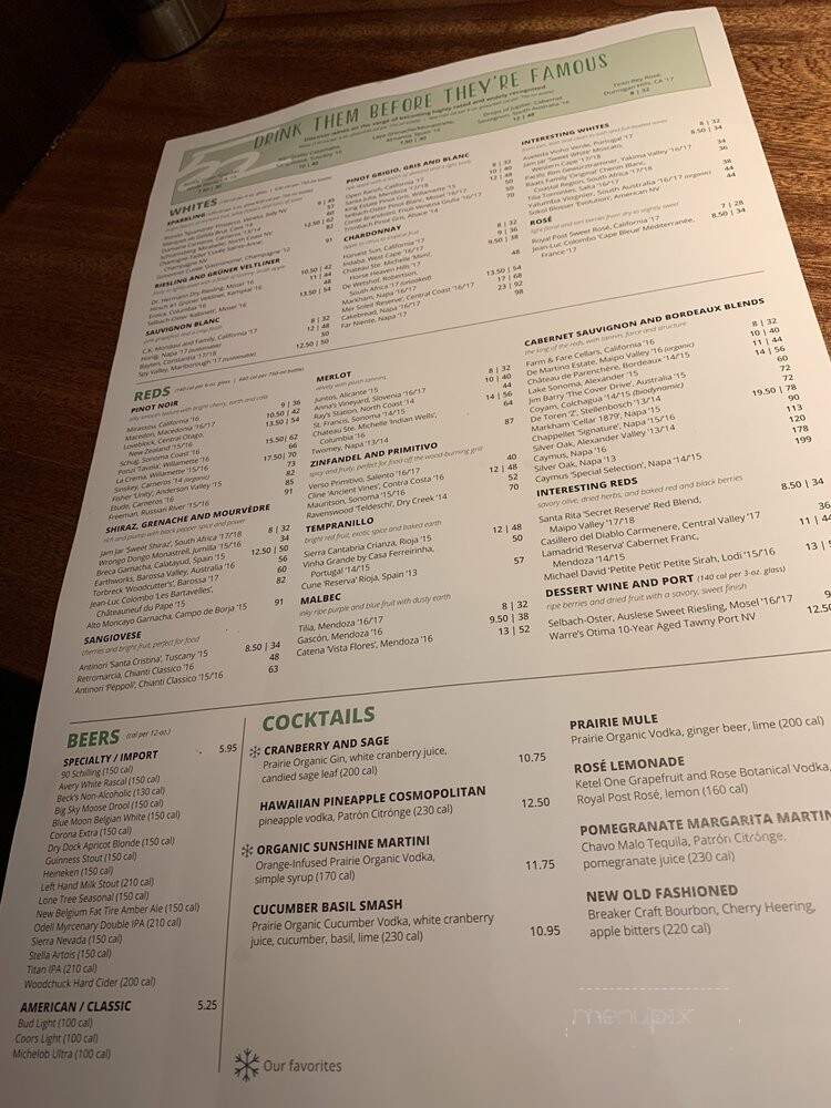 Seasons 52 - Lone Tree, CO menu_pic