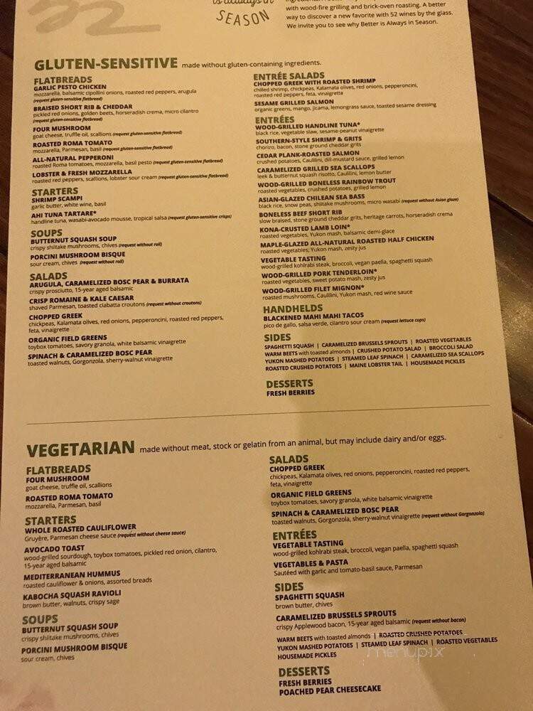 Seasons 52 - Lone Tree, CO menu_pic