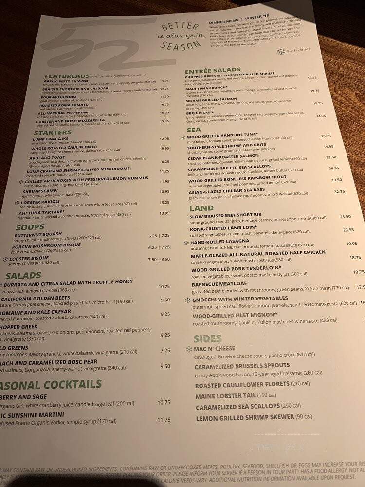 Seasons 52 - Lone Tree, CO menu_pic