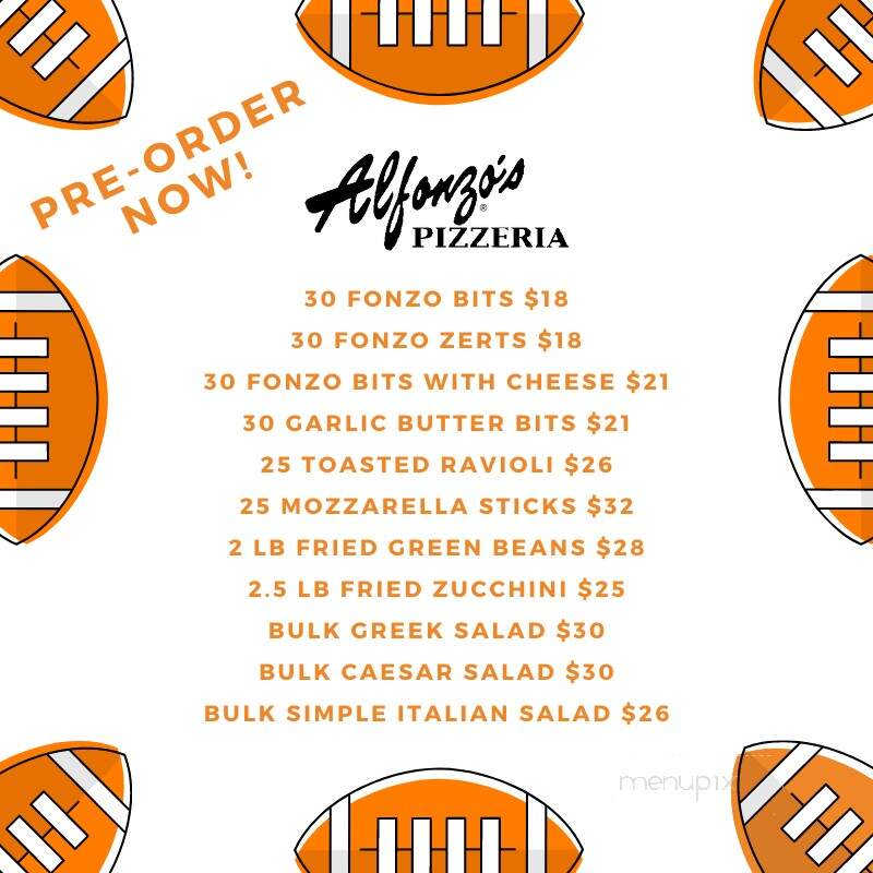 Alfonzo's Pizzeria - Troy, IL menu_pic