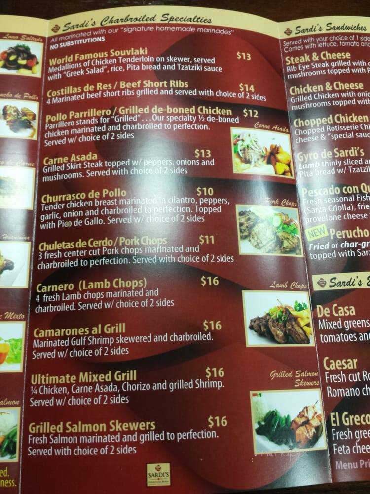 Sardi's Pollo a la Brasa - Laurel, MD menu_pic