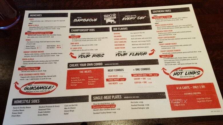 Rib Crib - Ardmore, OK menu_pic