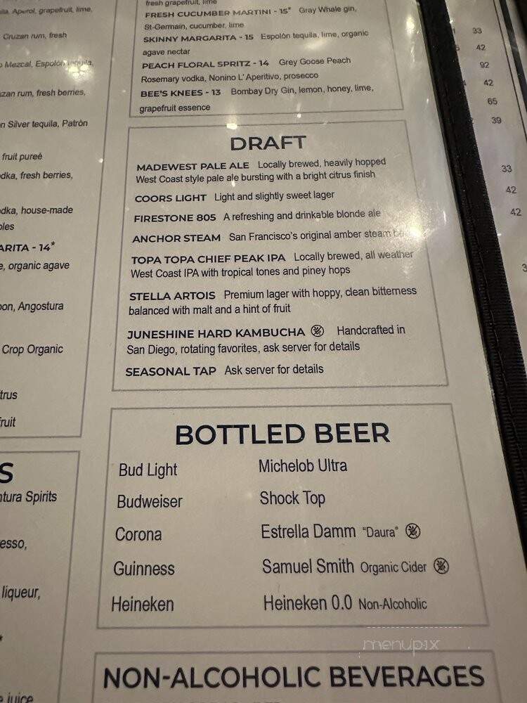 Lure Fish House - Santa Barbara, CA menu_pic