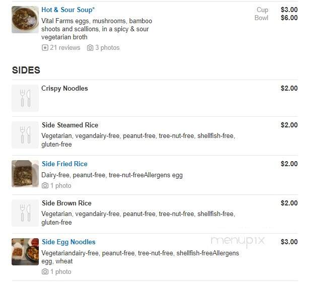 Tso Chinese Takeout & Delivery - Austin, TX menu_pic