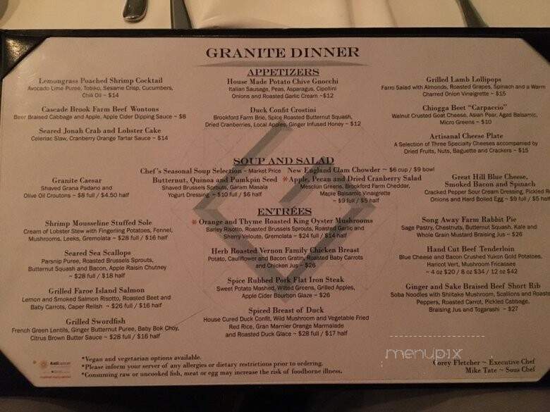 Granite Restaurant & Bar - Concord, NH
