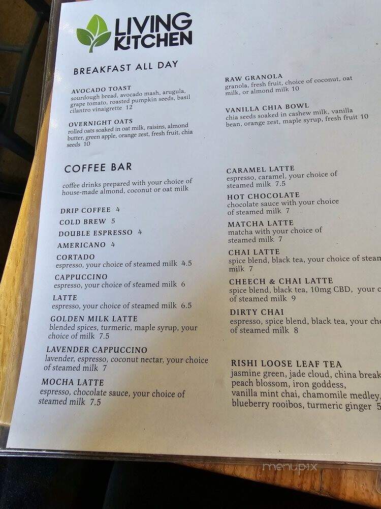 Luna's Living Kitchen - Charlotte, NC menu_pic