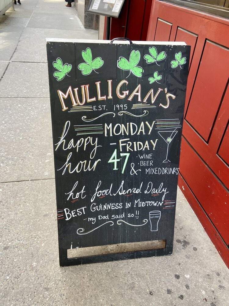Mulligan's Pub - New York, NY menu_pic