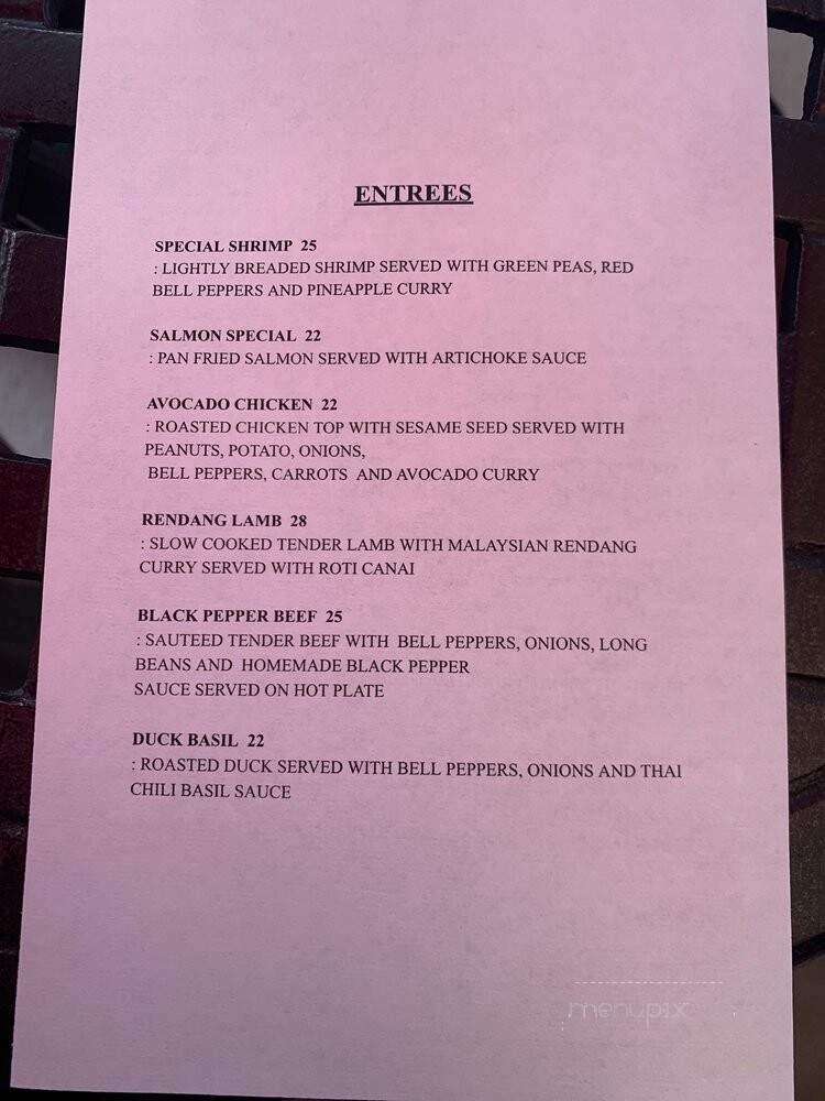 Thai Kitchen - Chester, NJ menu_pic