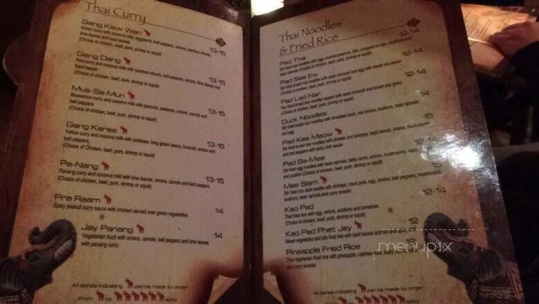Thai Kitchen - Chester, NJ menu_pic