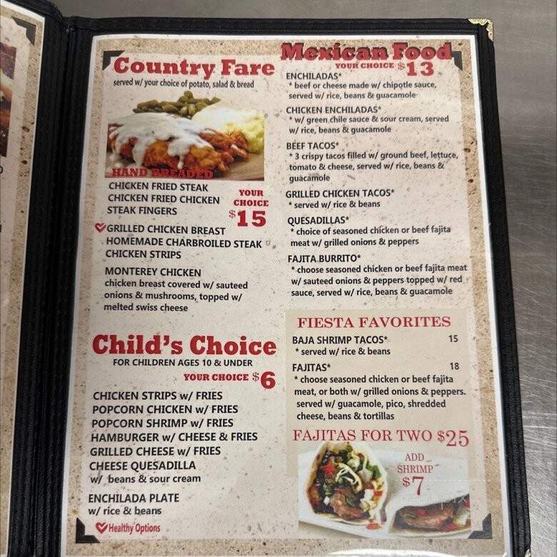 Margarita's Steakhouse - Perryton, TX menu_pic