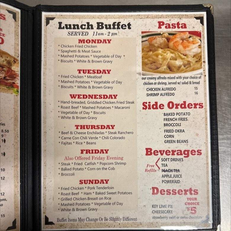 Margarita's Steakhouse - Perryton, TX menu_pic