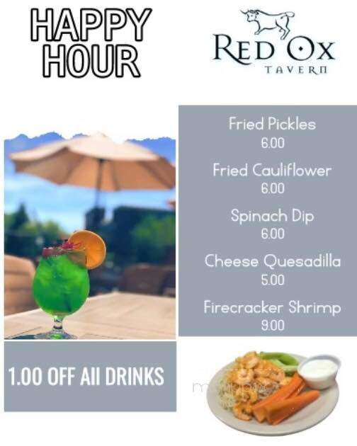 Red Ox Tavern - Auburn Hills, MI menu_pic