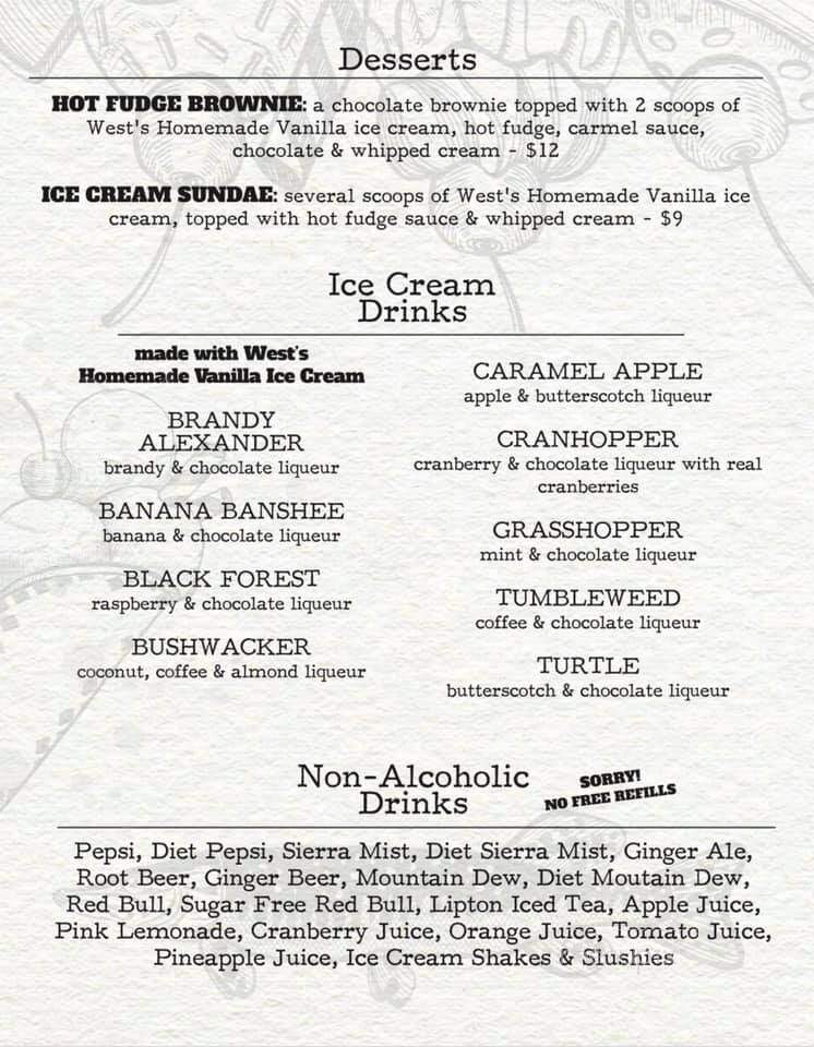 Angler's Haven Resort - Hayward, WI menu_pic