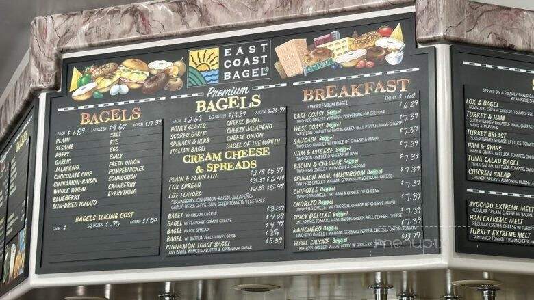 East Coast Bagel Co. - Riverside, CA menu_pic