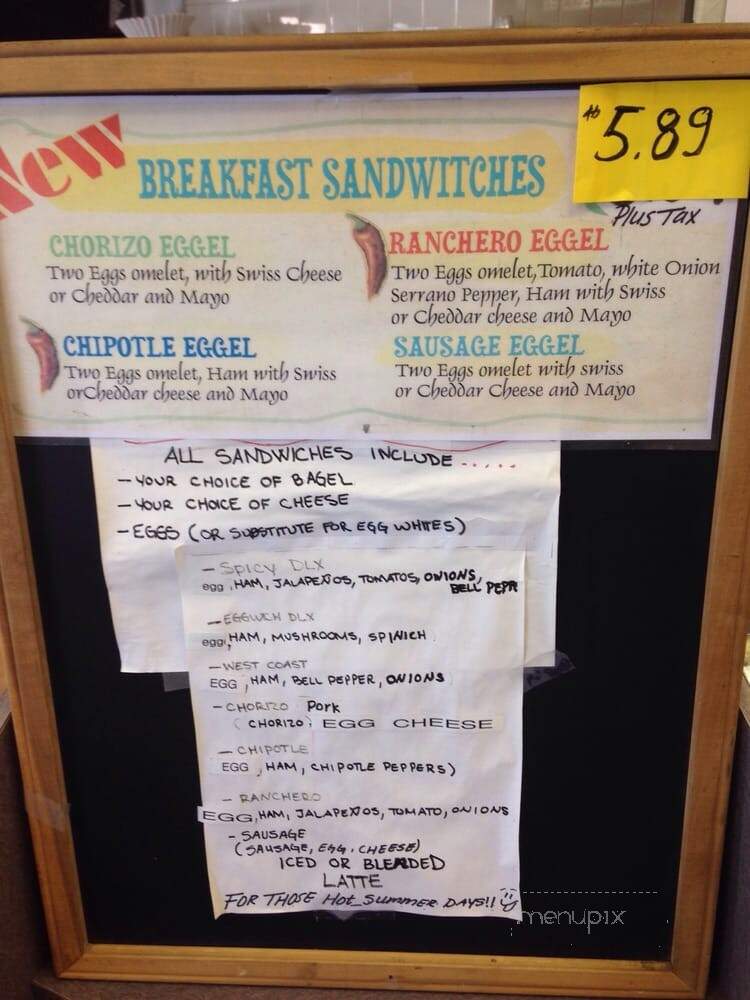 East Coast Bagel Co. - Riverside, CA menu_pic