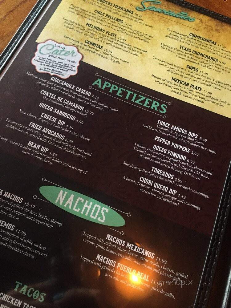 Pueblo Real Restaurant - Franklin, TN menu_pic