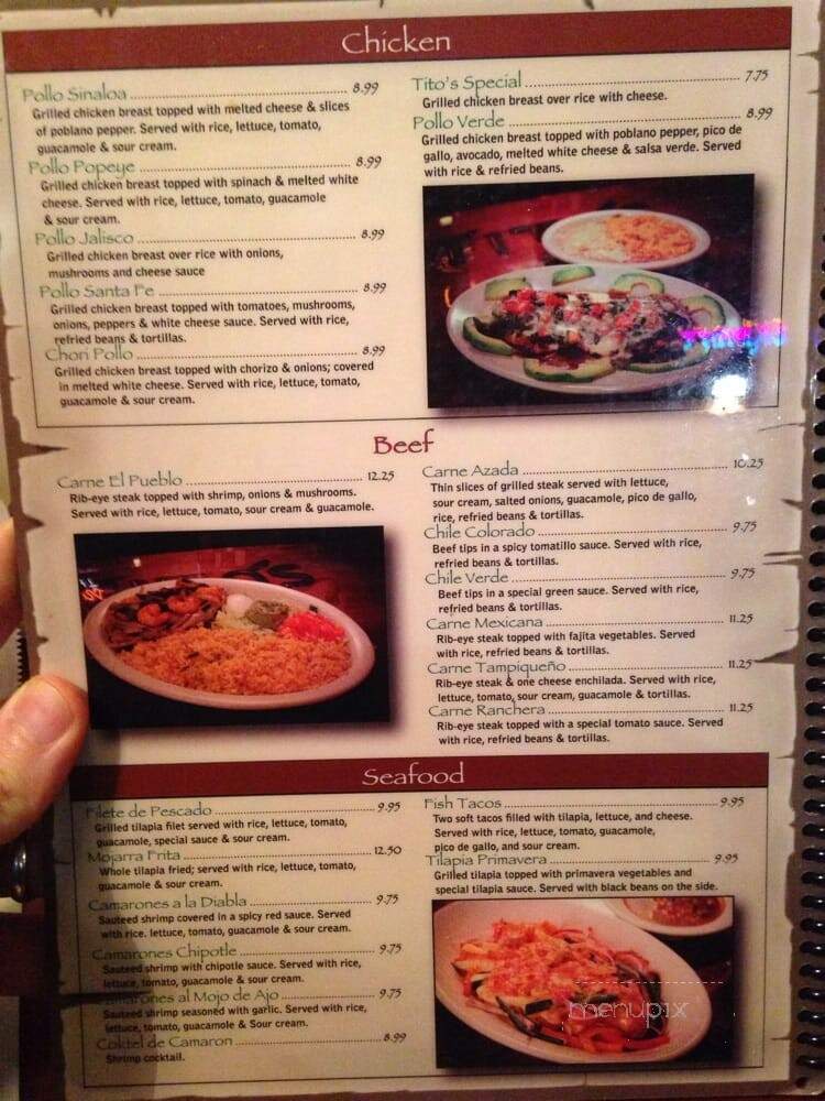 Pueblo Real Restaurant - Franklin, TN menu_pic