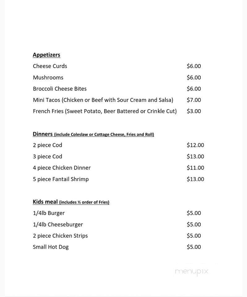 Park Side Pub - McFarland, WI menu_pic