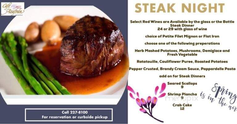 Cafe Azafran - Rehoboth Beach, DE menu_pic