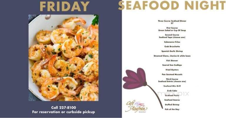 Cafe Azafran - Rehoboth Beach, DE menu_pic