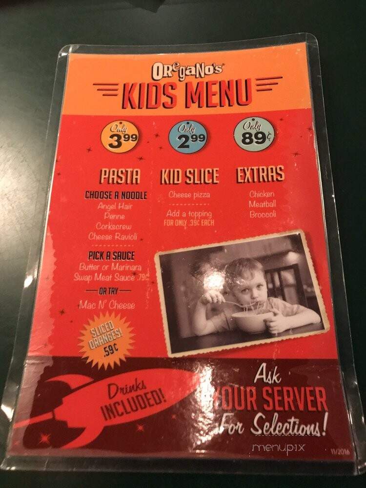 Oregano's Pizza Bistro - Chandler, AZ menu_pic
