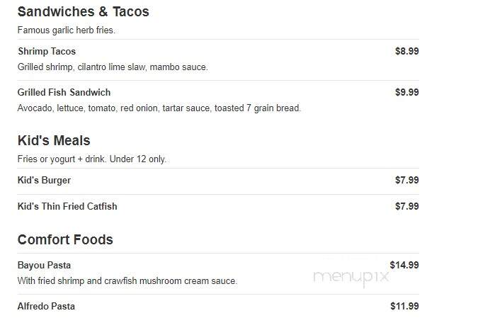 C's Seafood - New Orleans, LA menu_pic