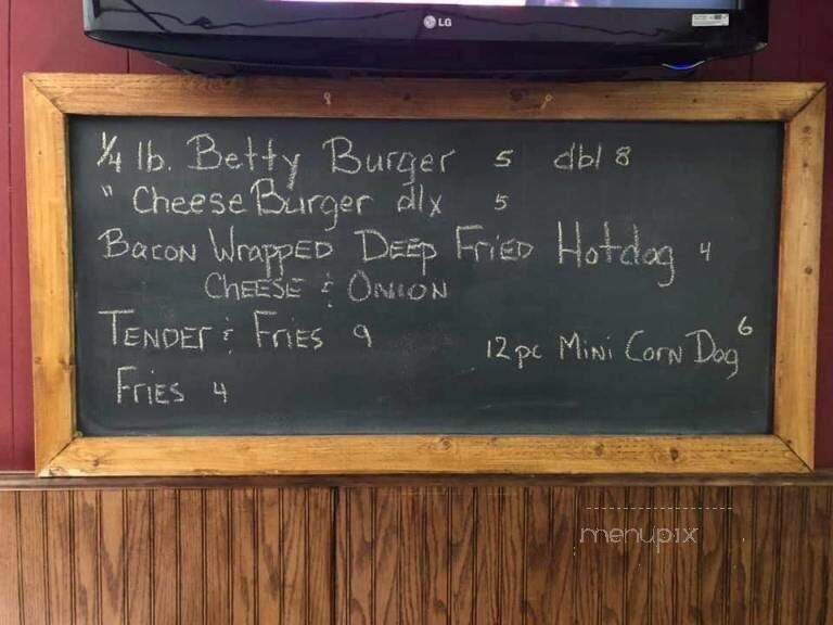 Menu of Betty's Bar in Columbus, OH 43215