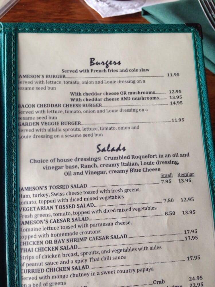 Jameson's By The Sea - Haleiwa, HI menu_pic