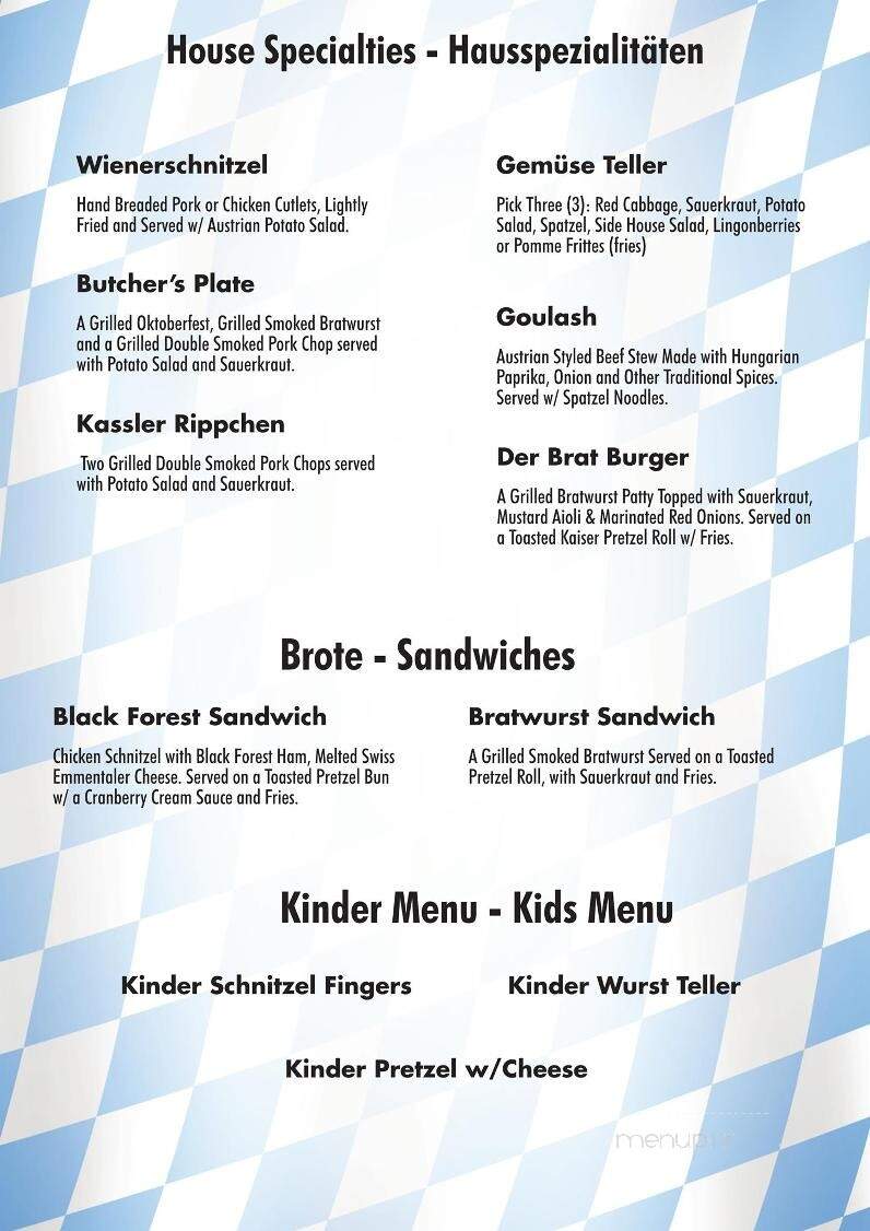 Jorg's Cafe Vienna - Plano, TX menu_pic