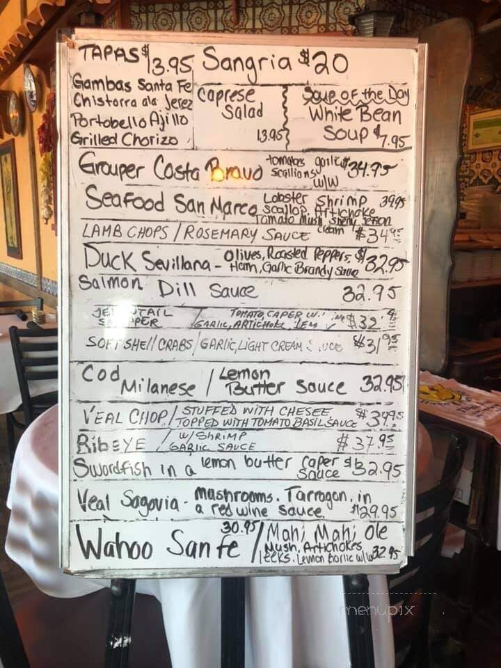 Cafe Seville - Fort Lauderdale, FL menu_pic