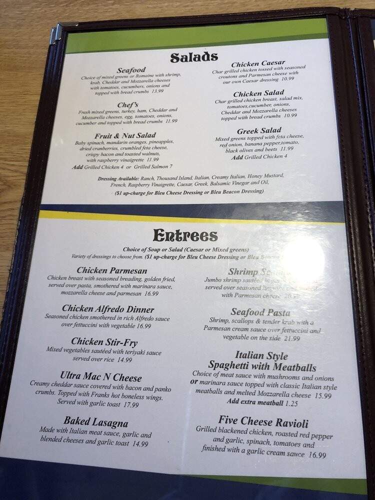 Southwoods Restaurant - Petoskey, MI menu_pic