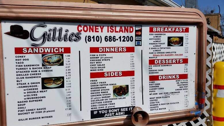 Gillie's Coney Island Restaurant - Mount Morris, MI