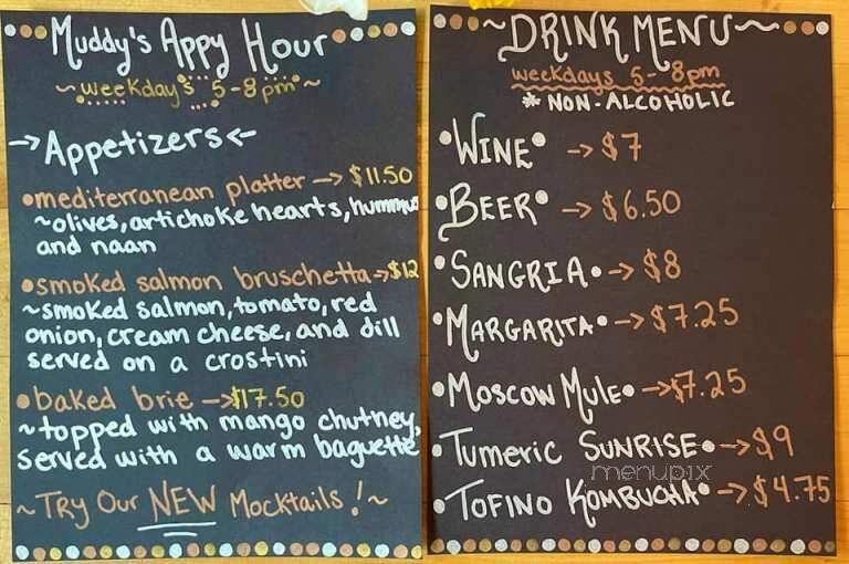Mud Sharks Coffee Bar - Courtenay, BC menu_pic