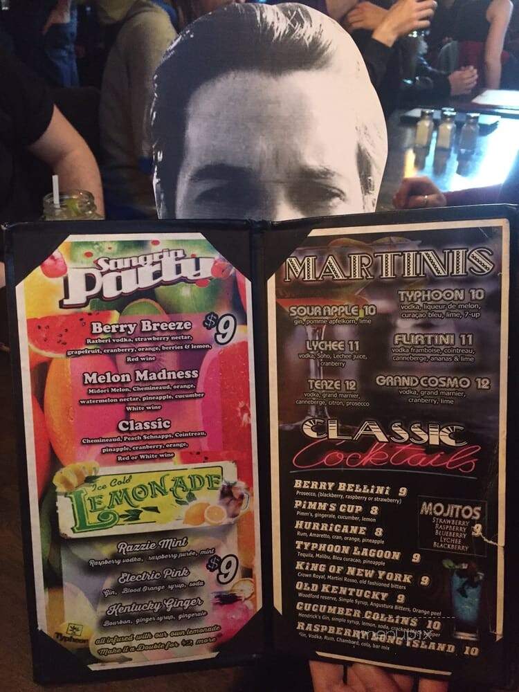 Typhoon Lounge - Montreal, QC menu_pic