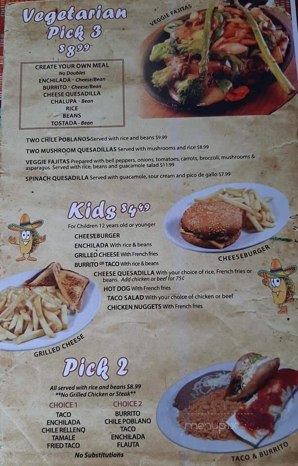 El Mezcal Restaurant - Godfrey, IL menu_pic