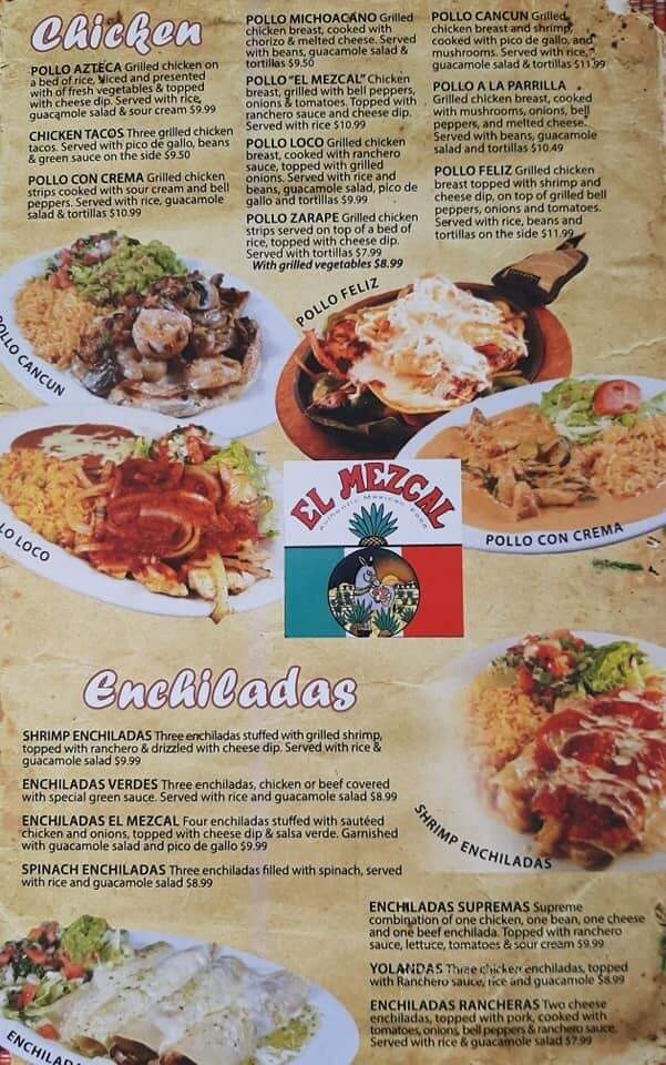 El Mezcal Restaurant - Godfrey, IL menu_pic