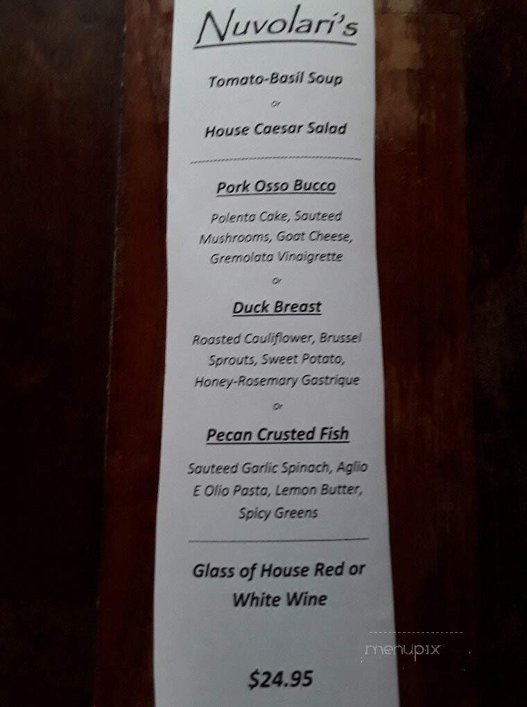 Nuvolari's - Mandeville, LA menu_pic