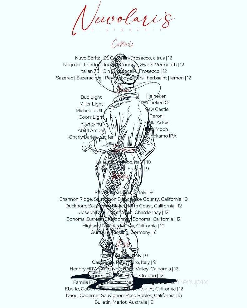 Nuvolari's - Mandeville, LA menu_pic