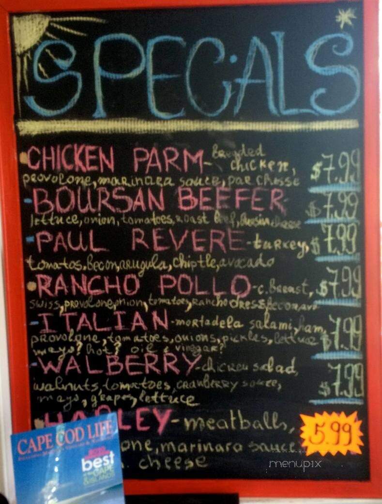 Box Lunch - Wellfleet, MA menu_pic