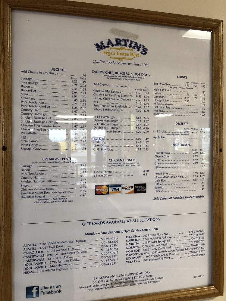 Martin's Restaurant - Norcross, GA