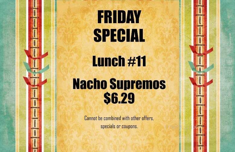 La Hacienda Mexican Restaurant - Stockbridge, GA menu_pic