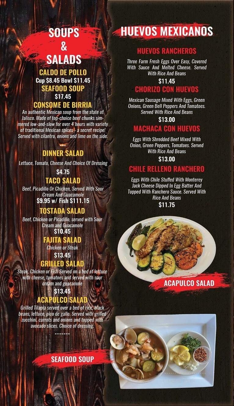 Fiesta Mexicana - Rochester, MN menu_pic