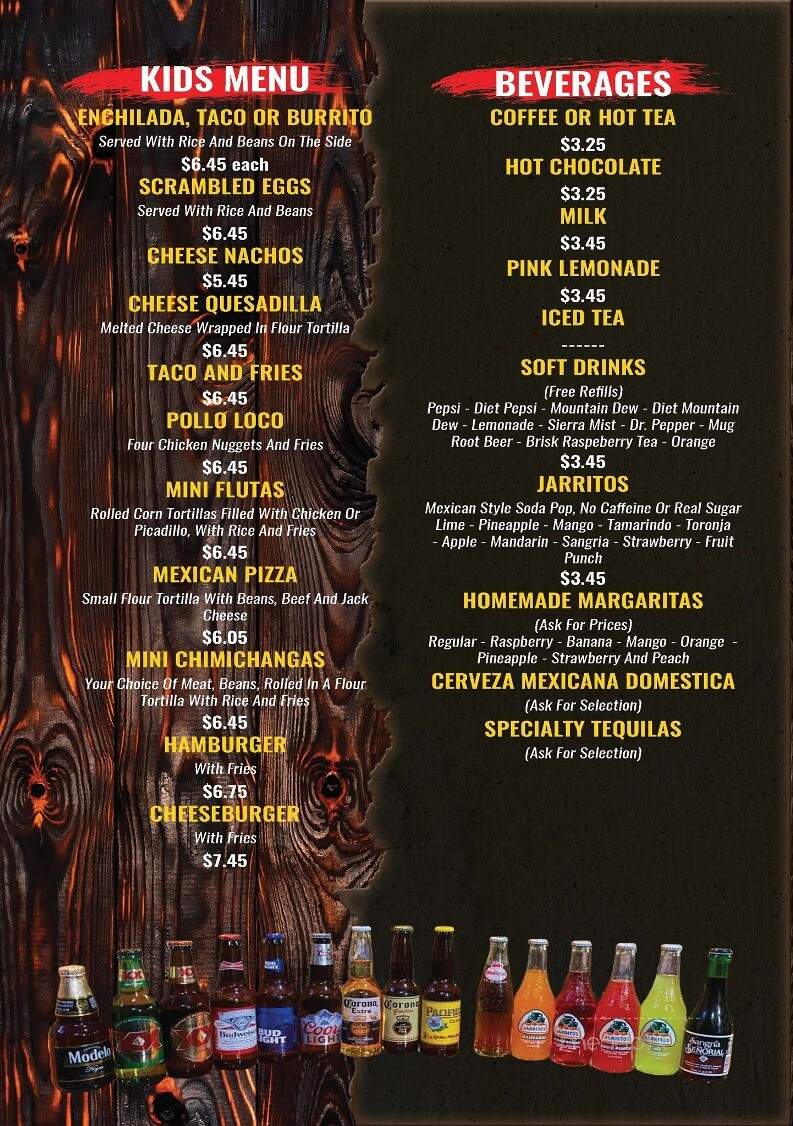 Fiesta Mexicana - Rochester, MN menu_pic
