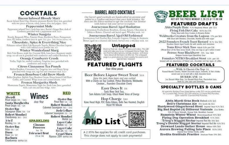 Cloverleaf Tavern - Caldwell, NJ menu_pic