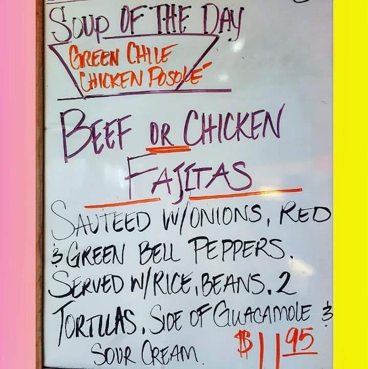 El Charrito Inc - Gallup, NM menu_pic