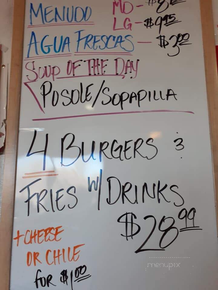 El Charrito Inc - Gallup, NM menu_pic