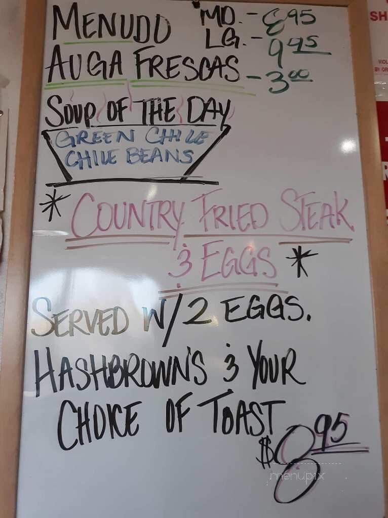El Charrito Inc - Gallup, NM menu_pic