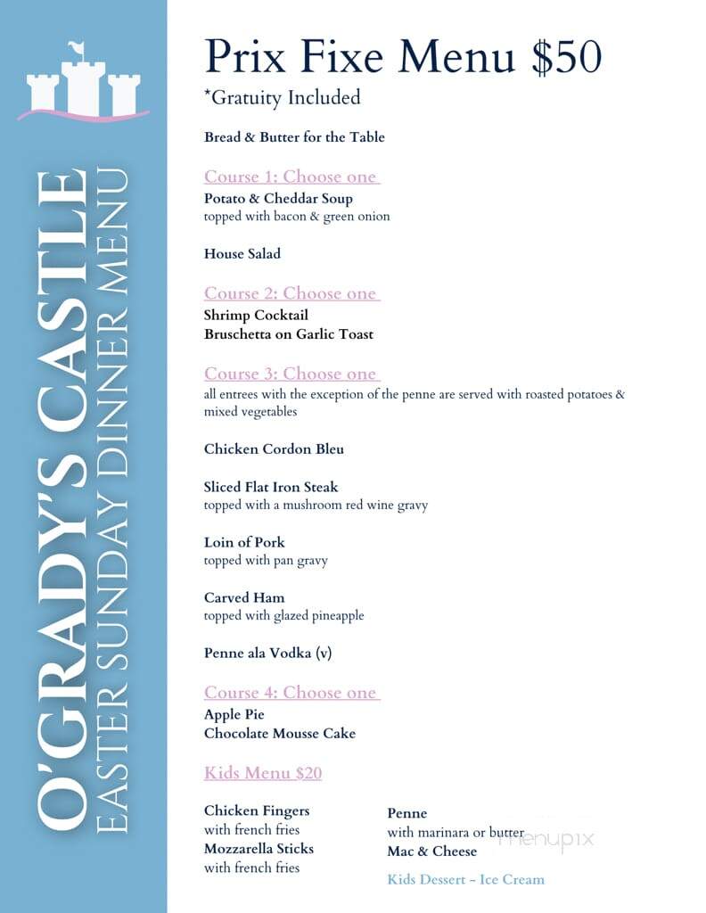 Luigi O'Grady's Delicatessen - Pearl River, NY menu_pic